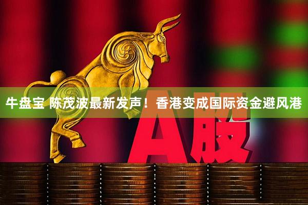 牛盘宝 陈茂波最新发声！香港变成国际资金避风港